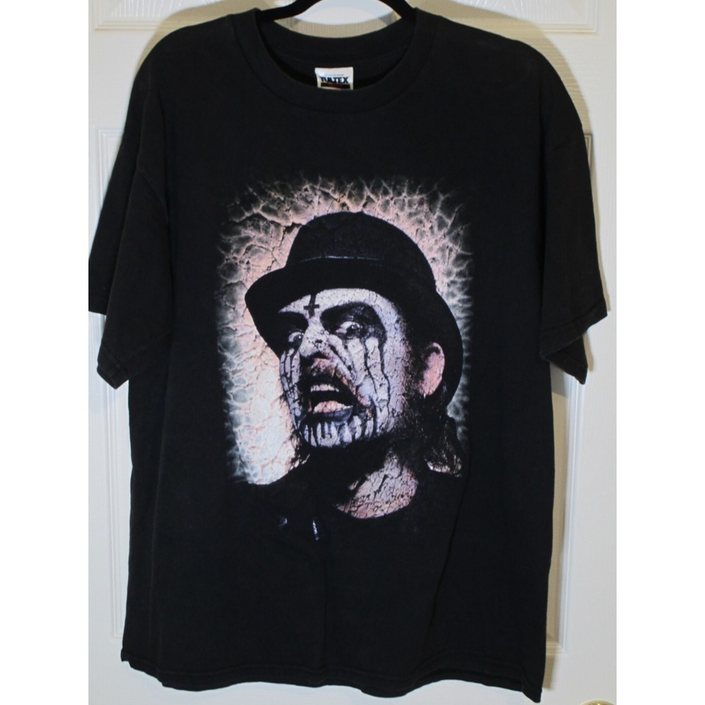 Mercyful Fate King Diamond Face Graphic Black Band Tee XL Heavy Metal VTG